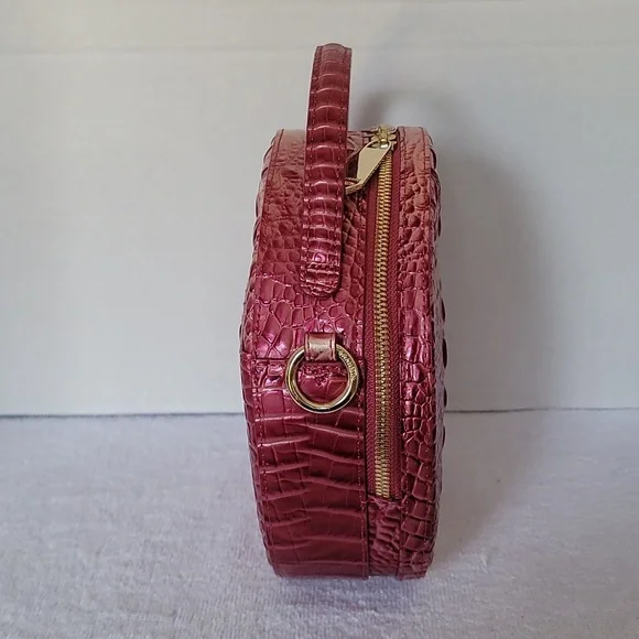 Brahmin Lane top handle Lotus canteen metallic leather handbag - Picture 7 of 15